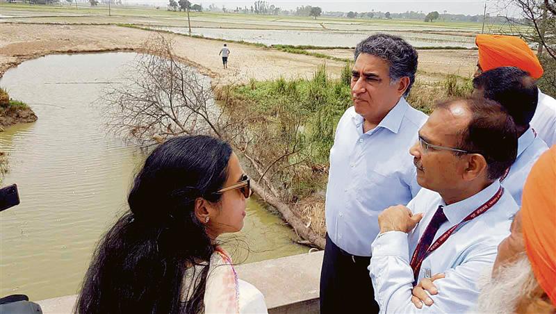 Central team visits flood affected villages in Patiala Sangrur