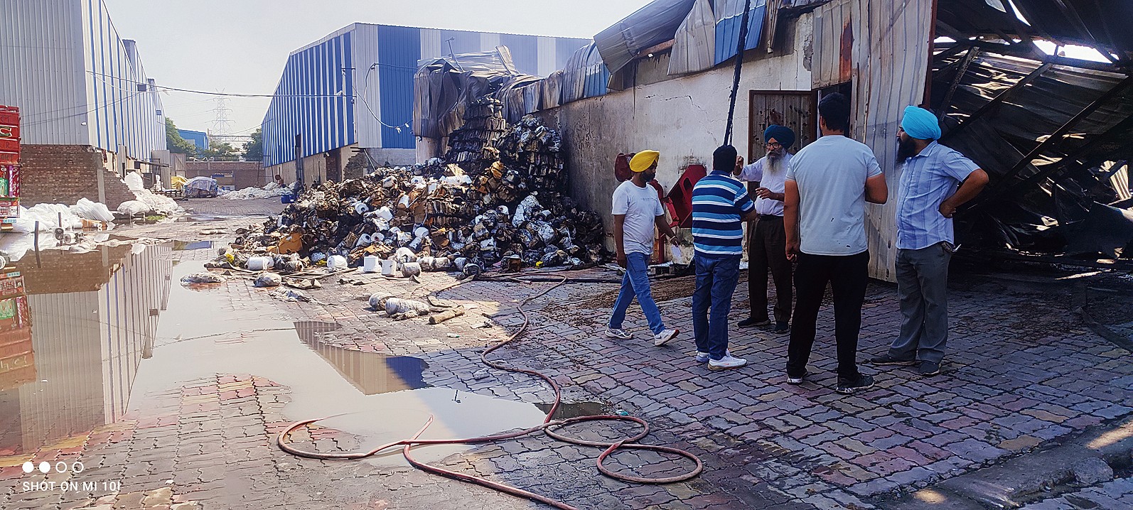 Fire in blanket factory reduces goods worth crores to ashes The Tribune