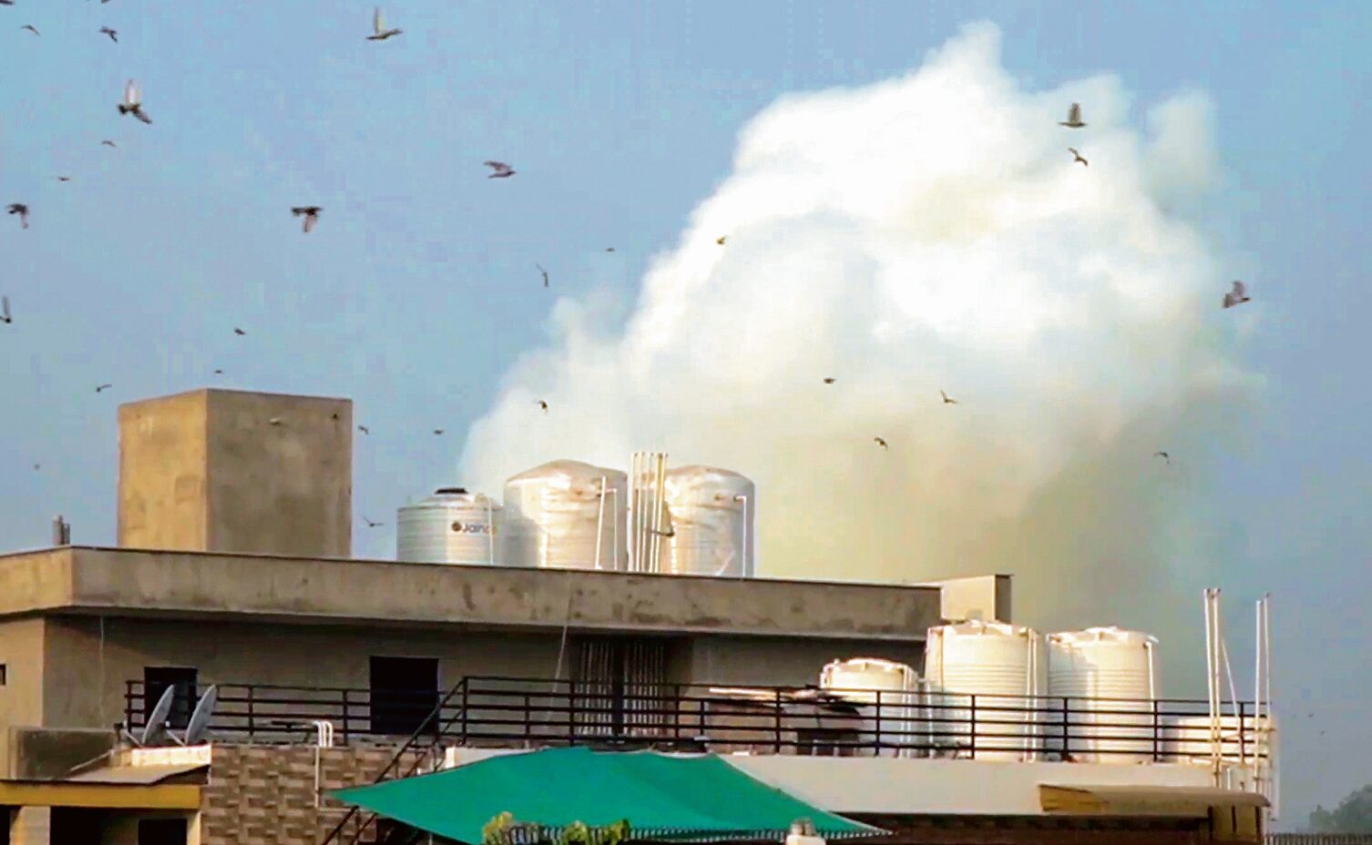 Loud blast, chemical smell shake Rohini The Tribune
