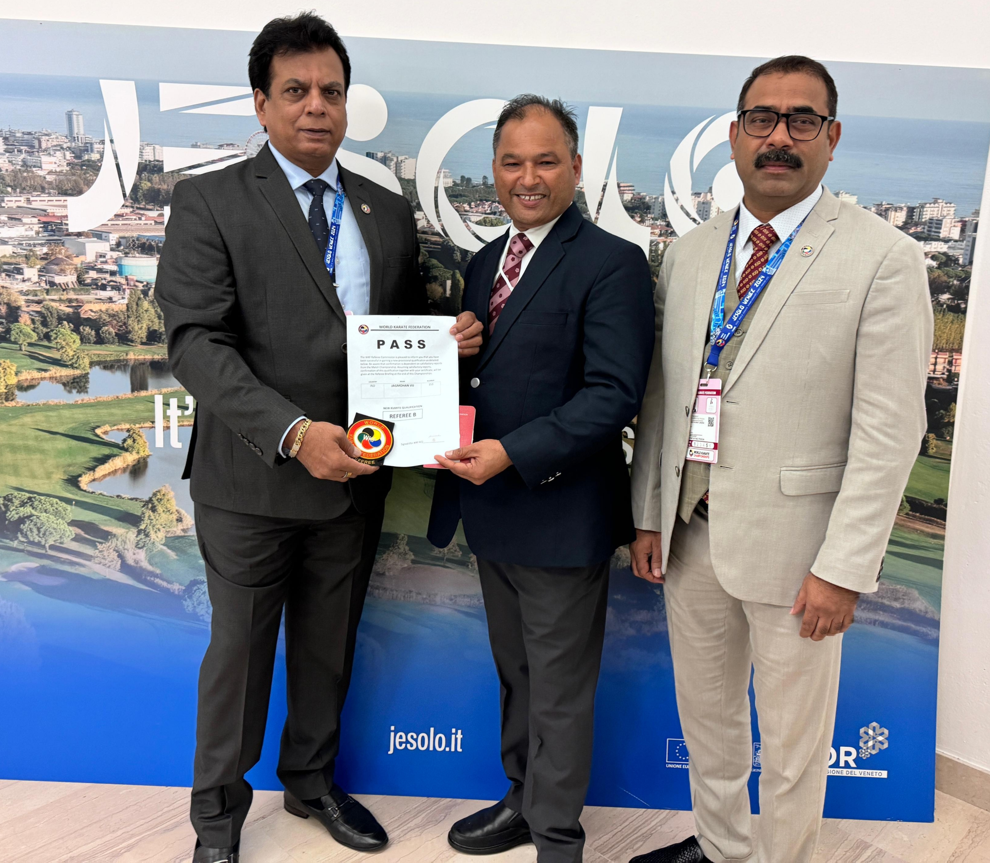 Jagmohan Vij is WKF Karate Kumite referee The Tribune