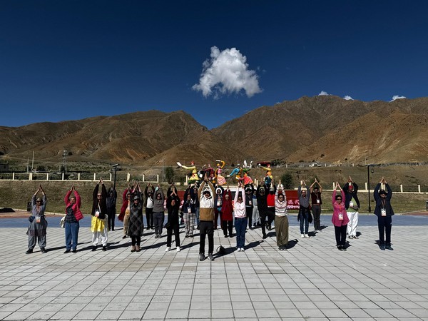 Kailash Manasarovar Yatris celebrate International Day of Yoga in Tibet