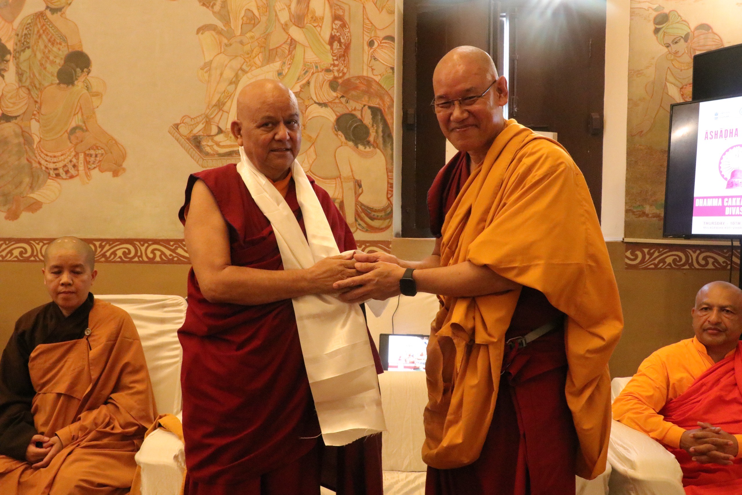 Devotees gather at Sarnath to celebrate Ashadha Purnima and Buddha’s first sermon