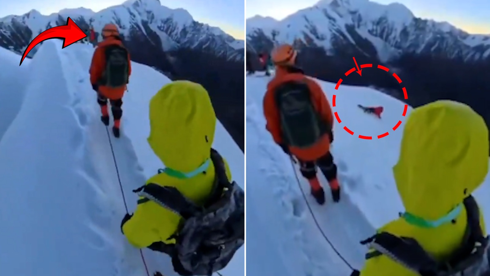 Chilling video: Man falls to death on China mountain after untying safety rope to take photos