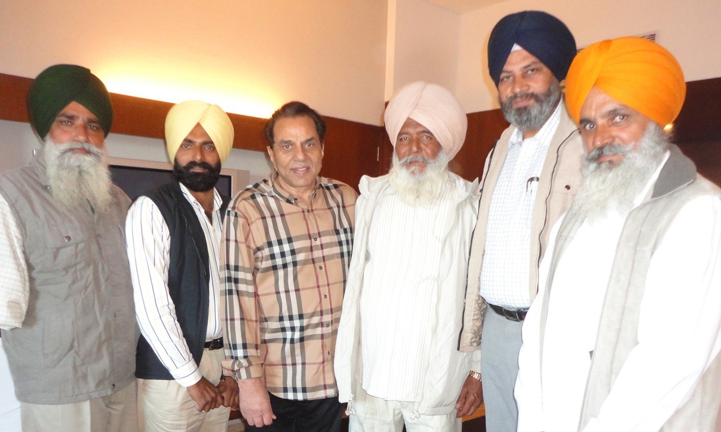 Dangon residents with whom actor Dharmendra had shared his desire of relishing 'sarson da saag' and riding a 'jugad rehri', in Chandigarh over a decade ago.