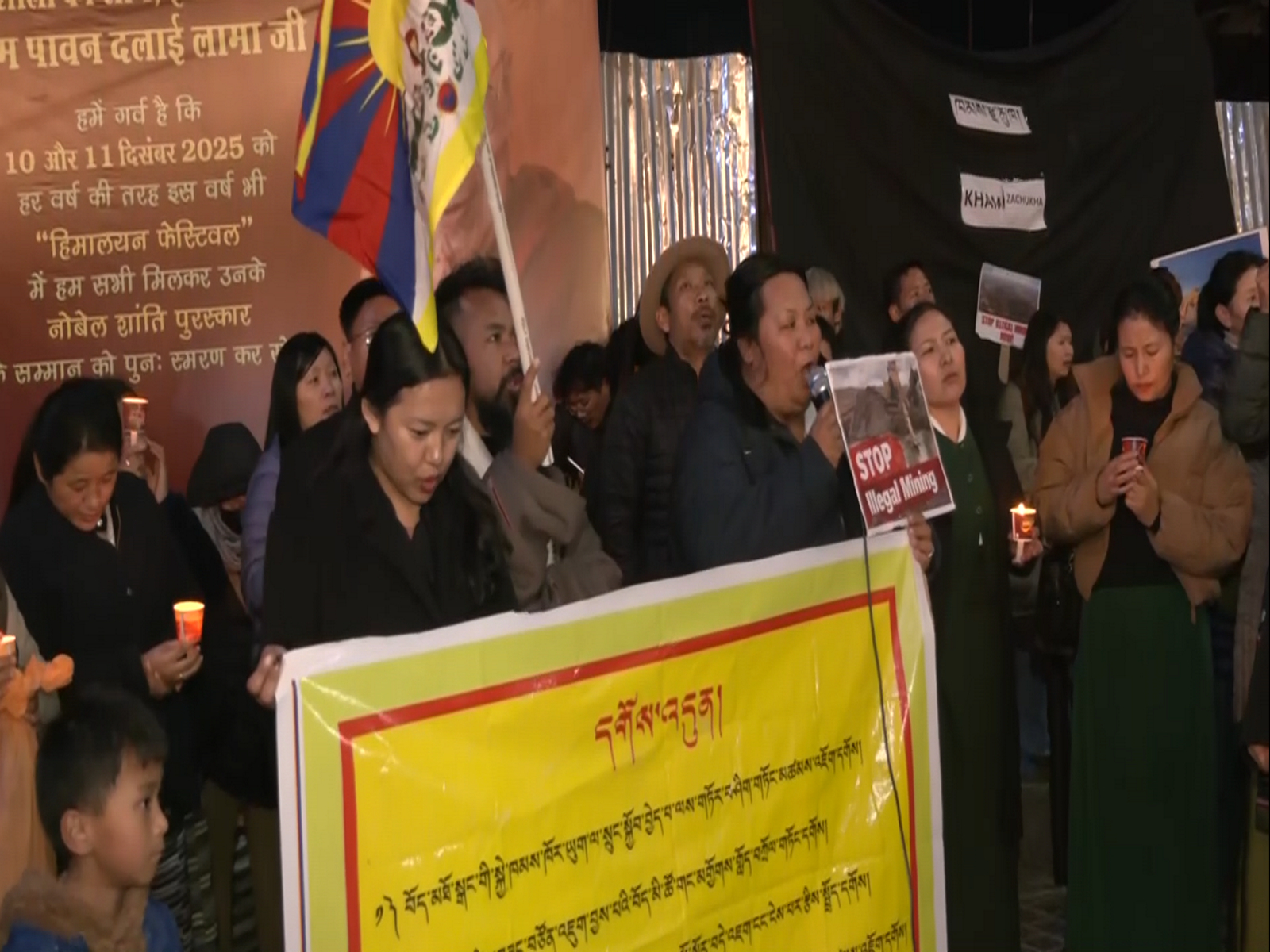 Tibetans in-exile condemn China’s gold mining project, hold vigil in solidarity with protesters in Tibet