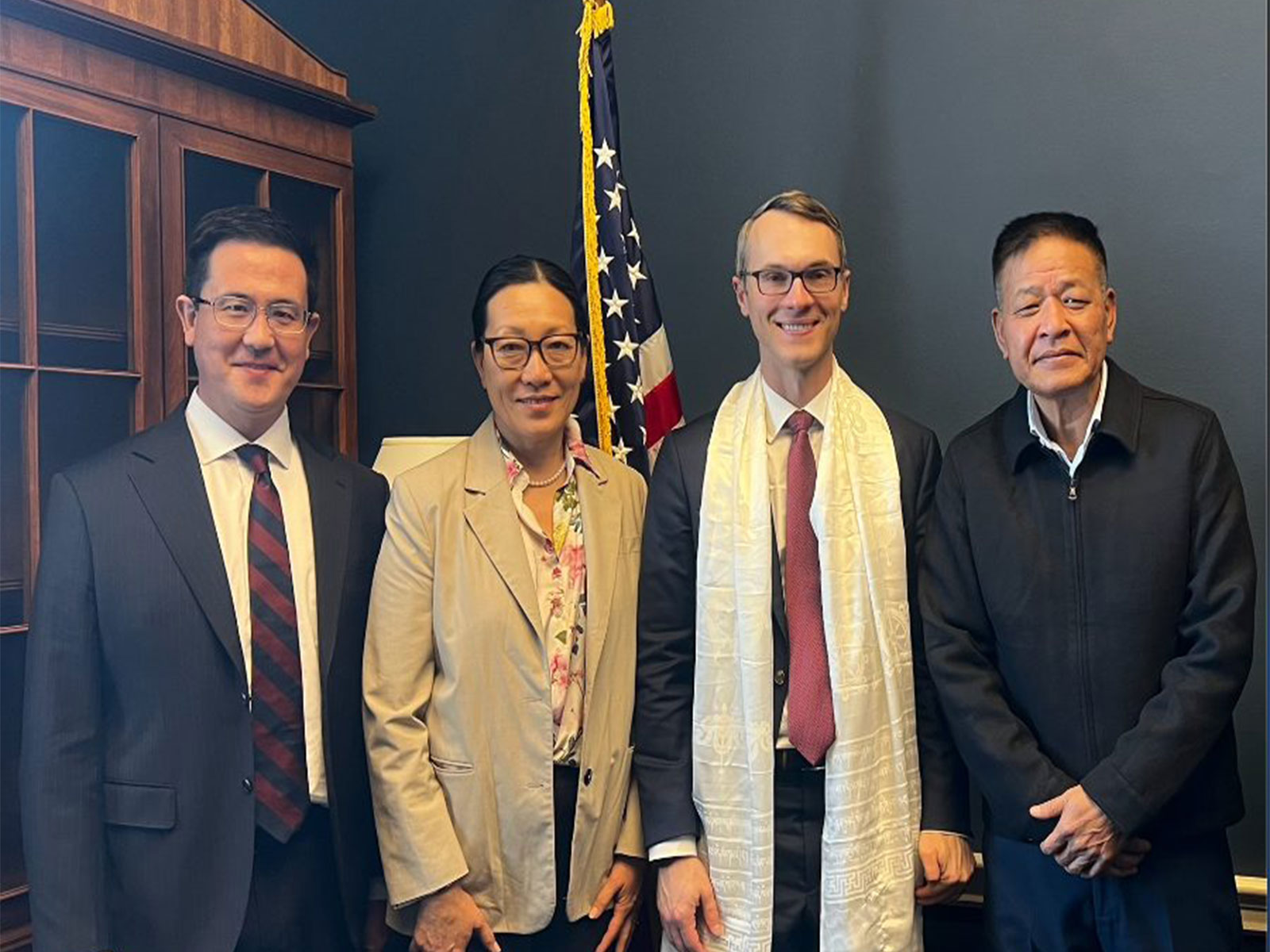 Sikyong Penpa Tsering meets US lawmakers at Capitol Hill to discuss Dalai Lama’s succession