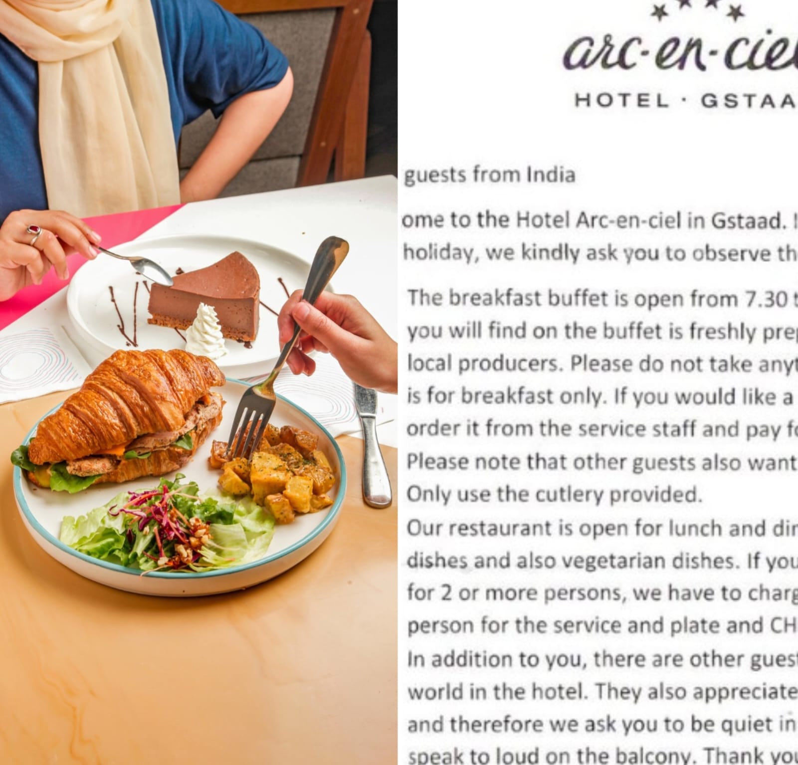 ‘Please do not take anything with you’: Swiss hotel’s ‘rules’ for Indian guests goes viral