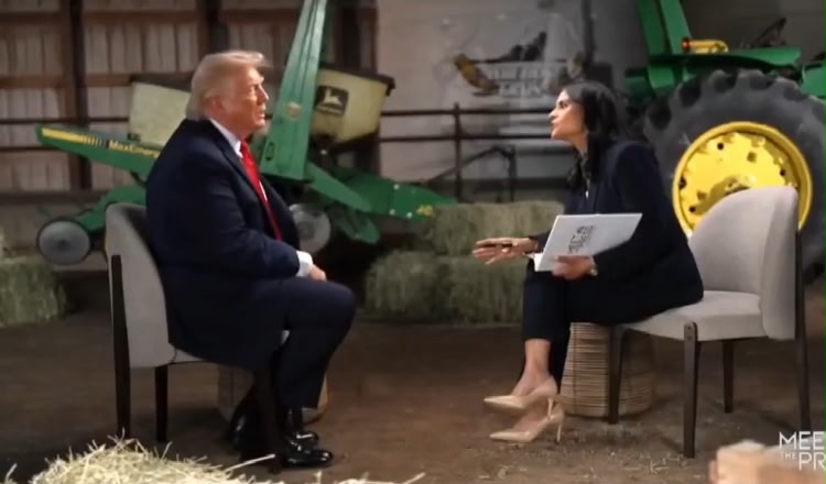 ‘You’re crooked or stupid’: Trump clashes with NBC journalist, ends interview with ‘thank you, darling’