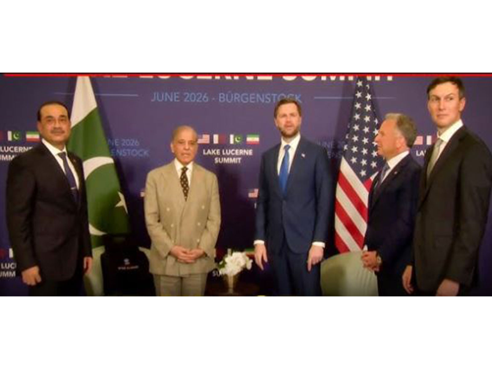 Vance, Witkoff, Kushner meet Pakistan PM Sharif, Army chief Munir in Burgenstock ahead of US-Iran peace talks