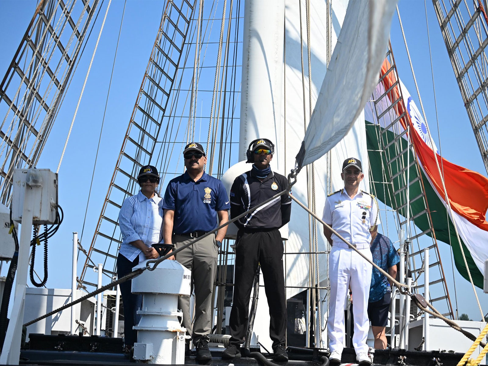 INS Sudarshini arrives at Boston for SAIL Boston 250 celebrations