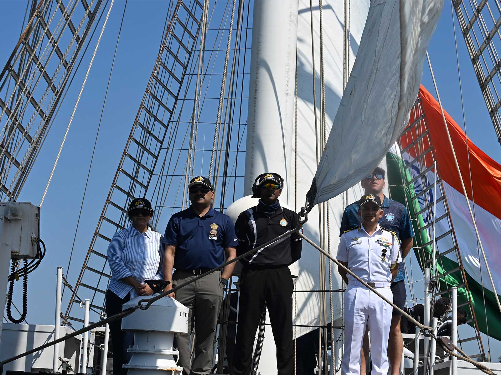 INS Sudarshini participates in Grand Parade of Sails at Boston