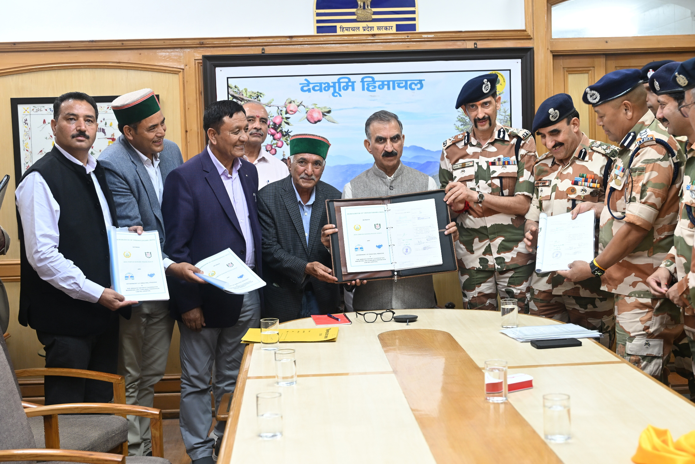 Shimla: MoU signed with ITBP for supply of Pahadi sheep, goat meat