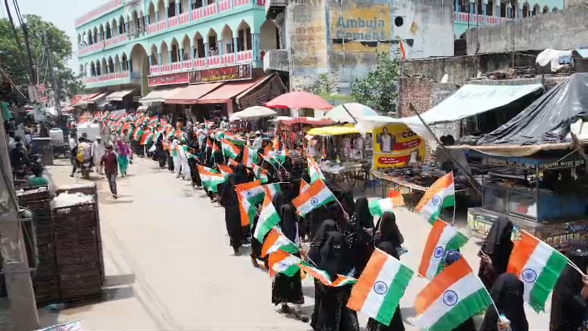 Nuh madrasa students march with Quran and Tricolour to counter’anti-national’ label