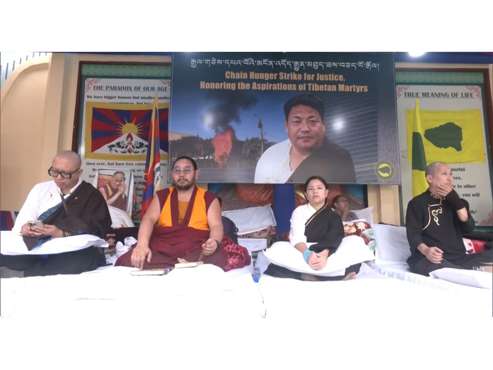 TYC’s Chain hunger strike reaches Day-19, exile parliamentarians join protest against China