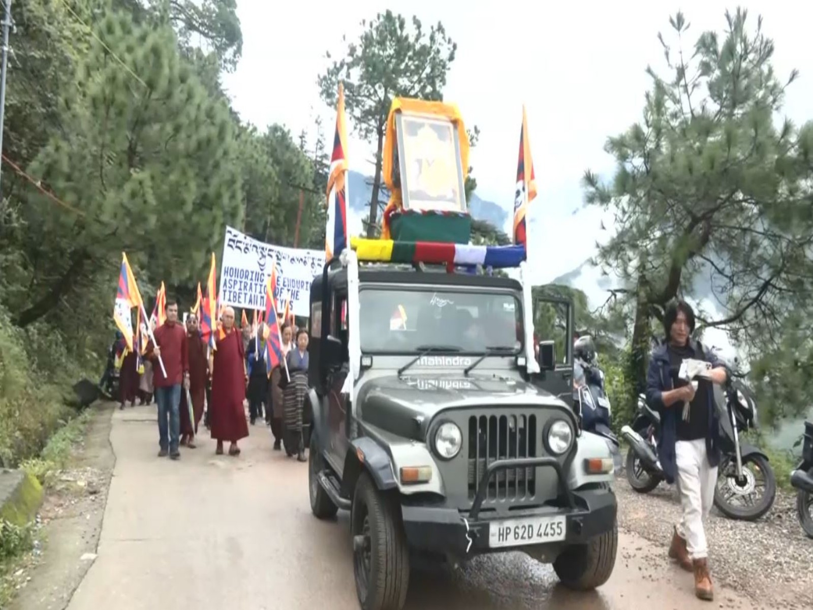 Over 5,000 Tibetans march in Dharamshala against China on 49th day of Lobsang Rangzen’s self-immolation