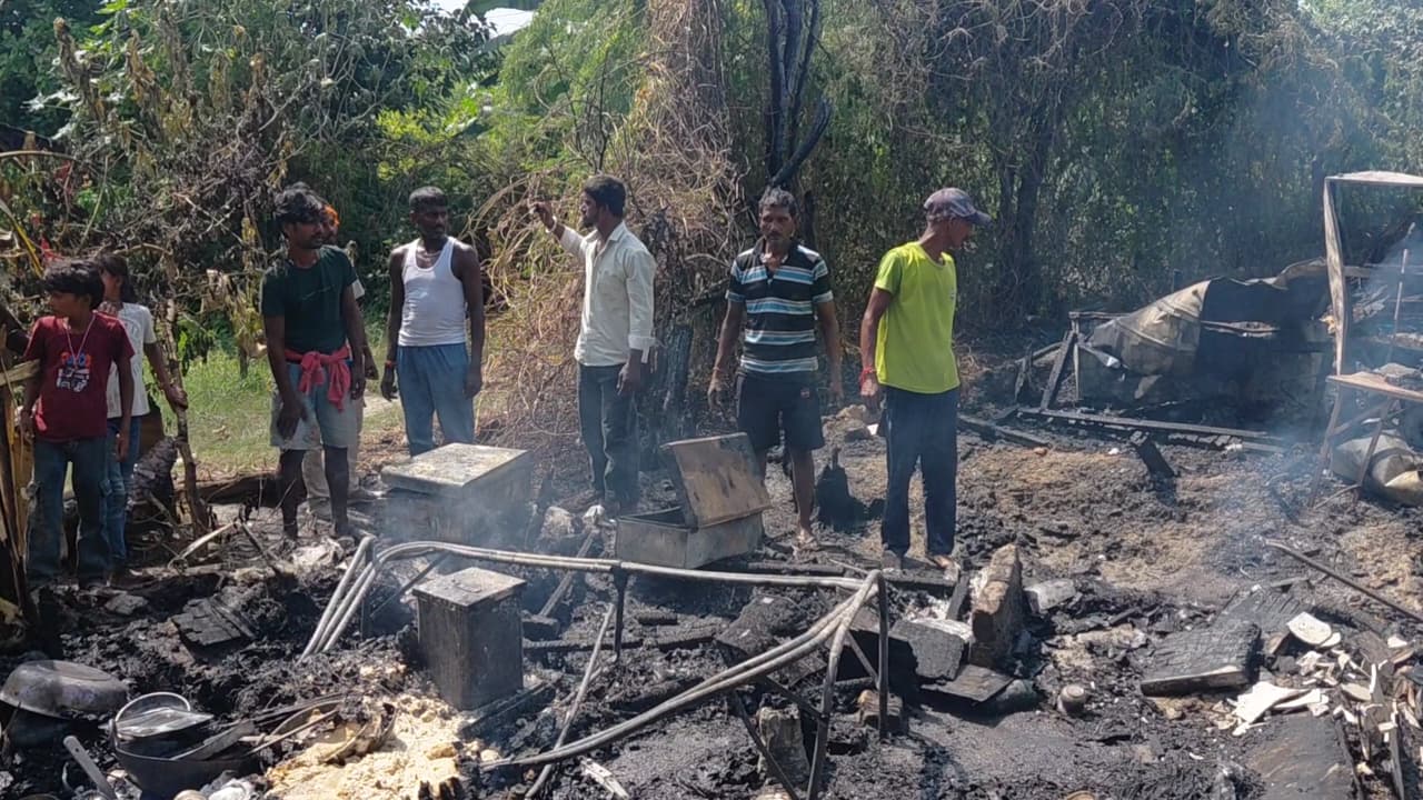 LPG cylinders explode as fire engulfs shanties in Karnal; no casualties