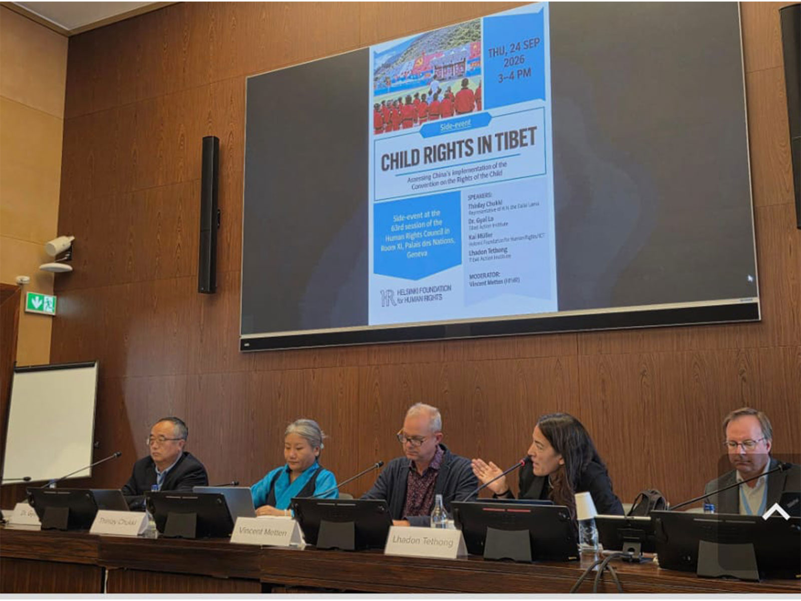 UNHRC side event highlights human rights concerns over Tibetan children