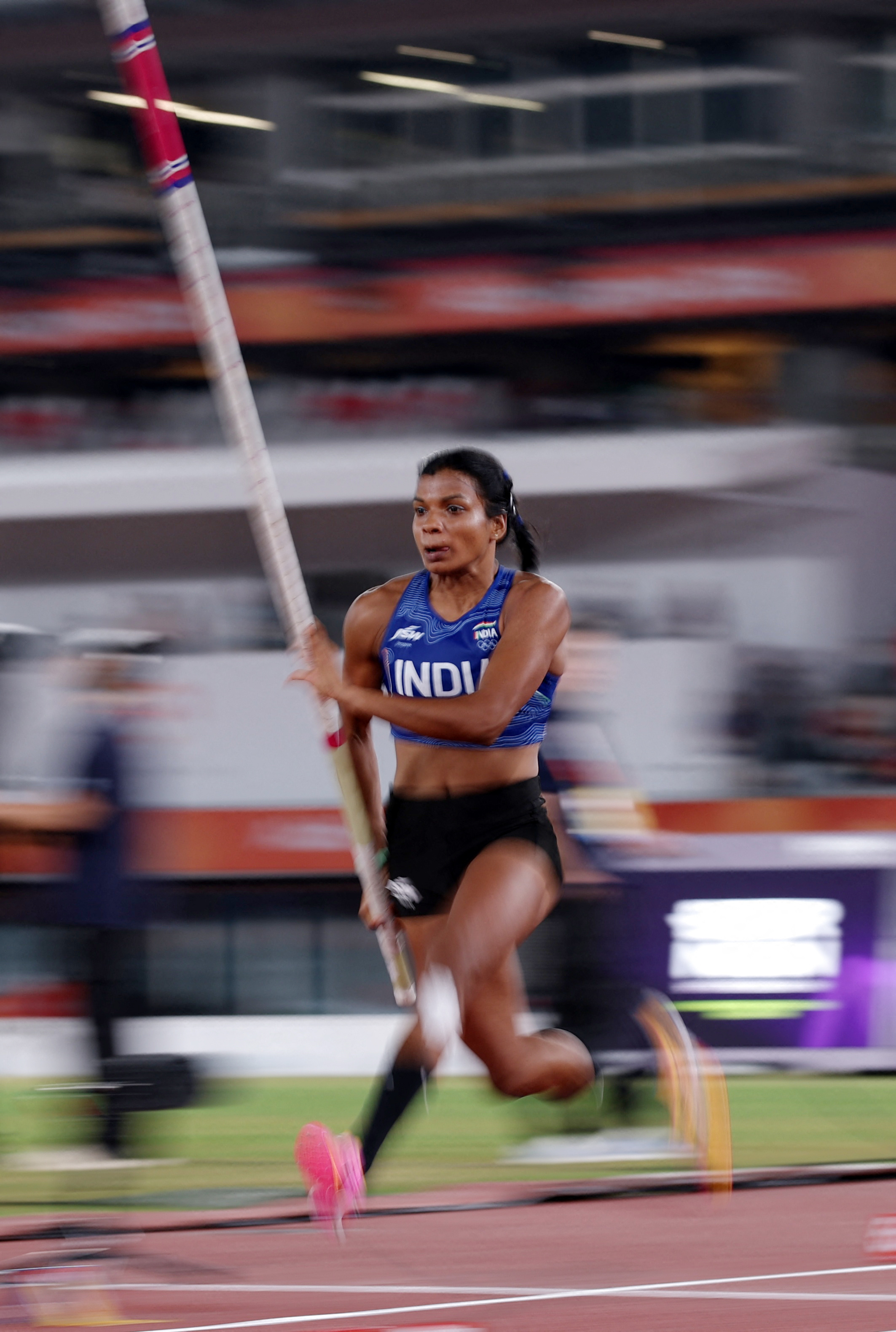 Pole vaulter Baranica Elangovan bagged a bronze.