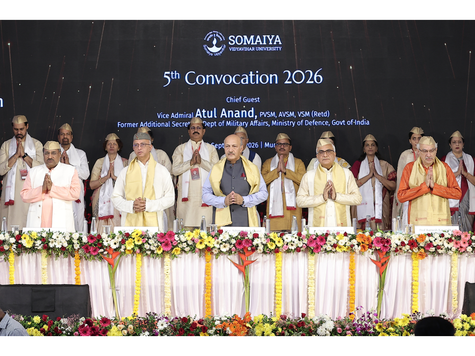 somaiya vidyavihar university marks 5th convocation  celebrating academic excellence across diverse disciplines
